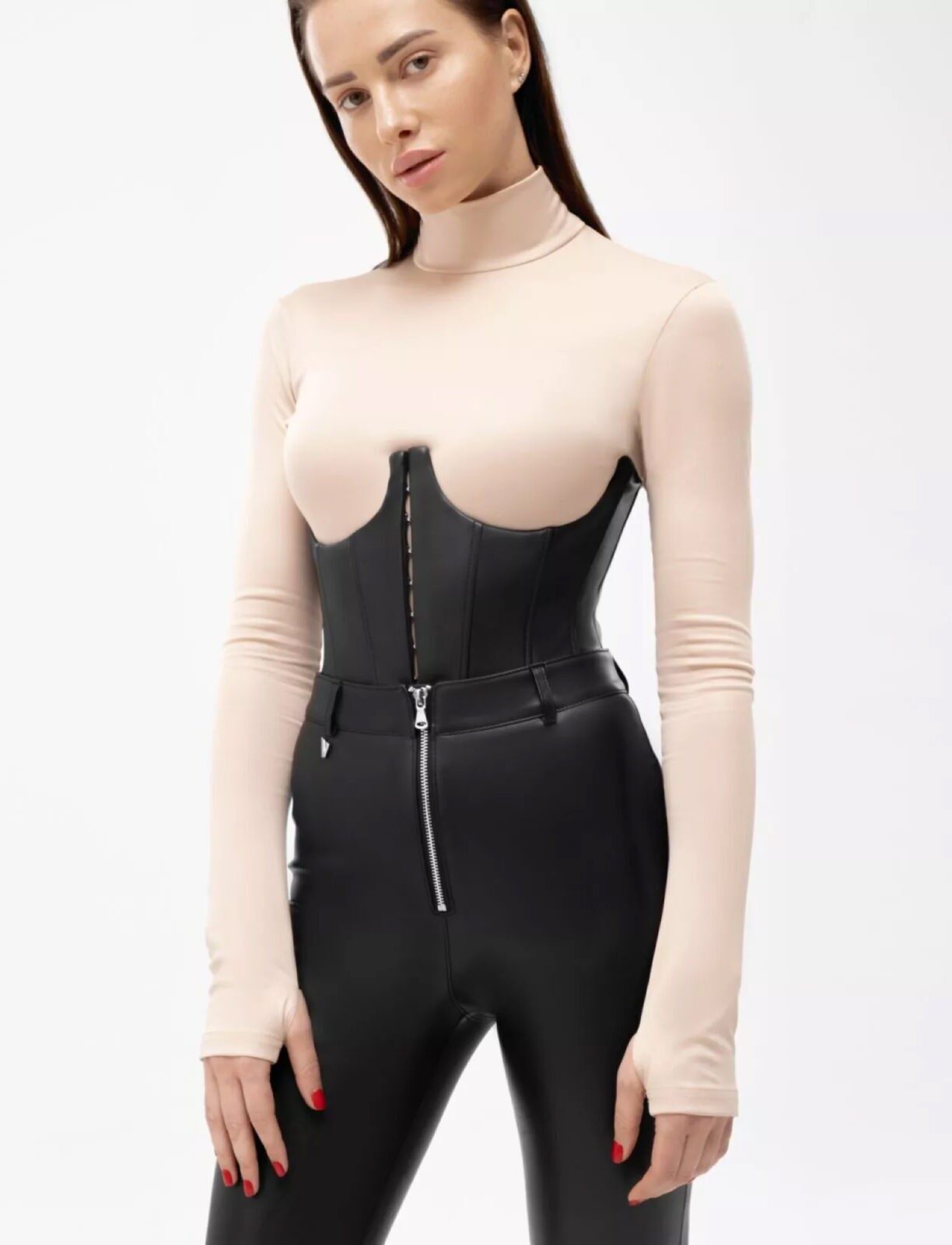 Corset-under-the-chest-made-of-eco-leather-1