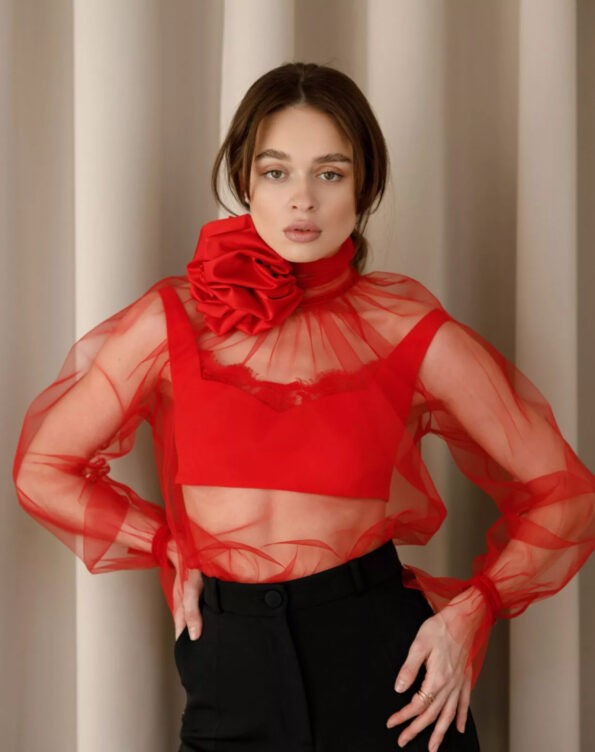 Mesh blouse