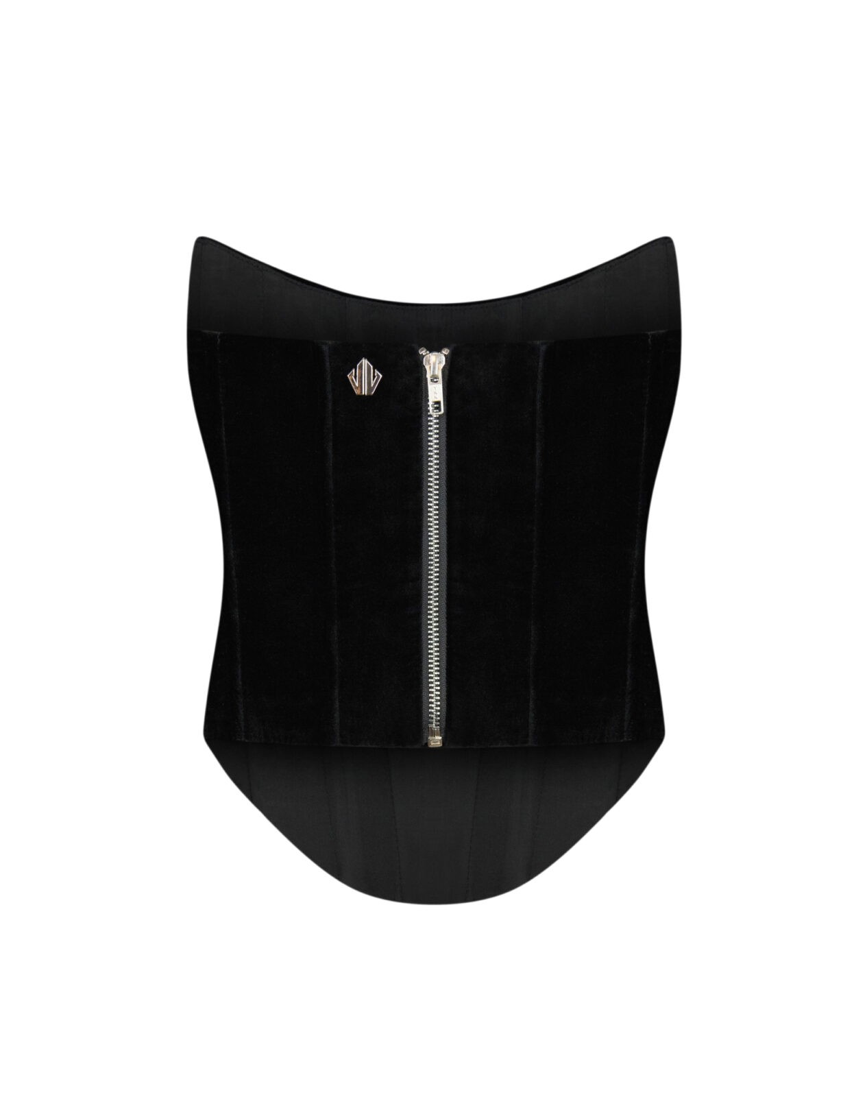 Velvet black corset